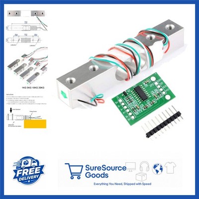 Digital Load Cell Weight Sensor 5KG with HX711 Weighing Breakout Board