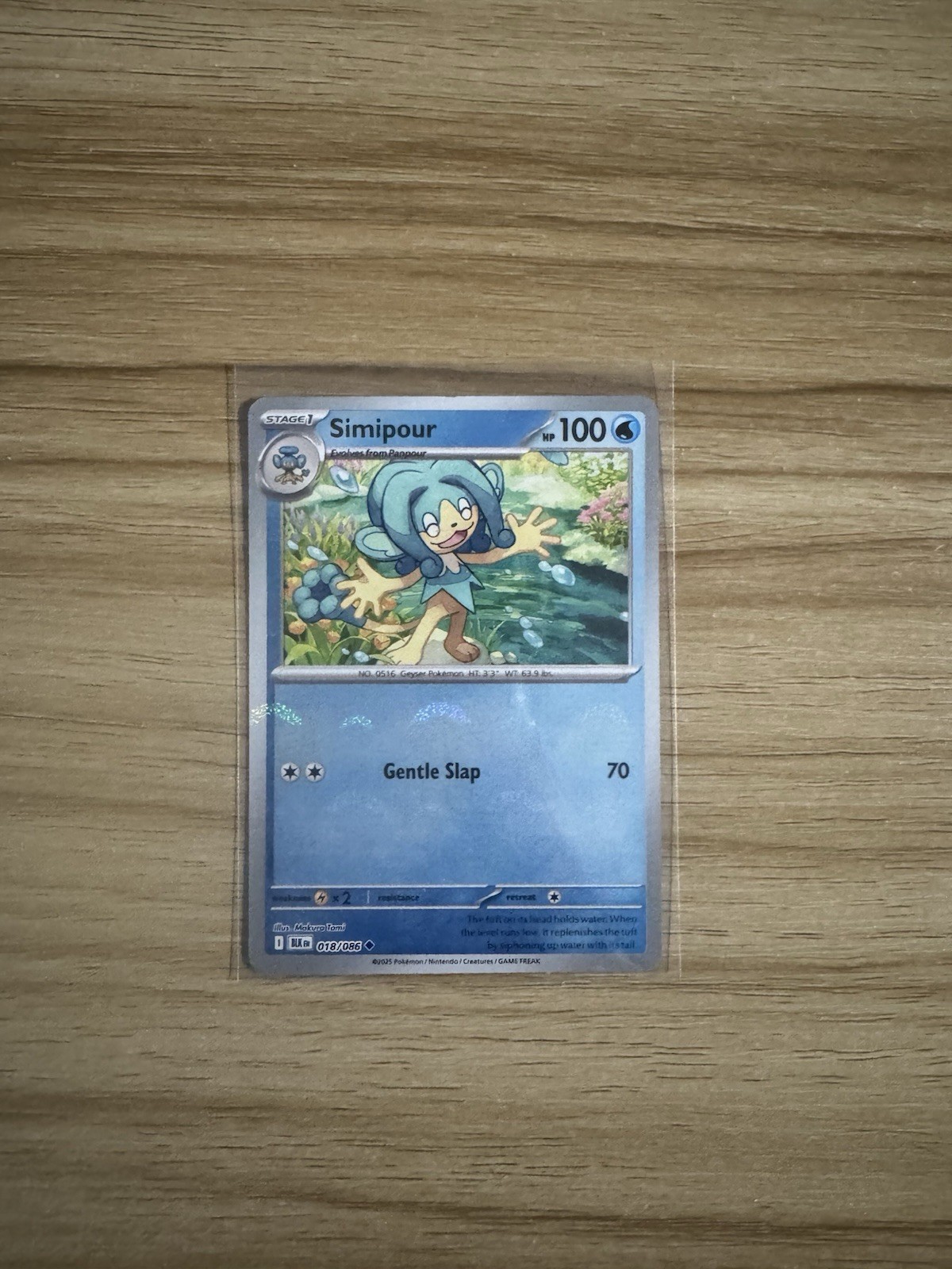 Simipour 018/086 PokeBall Holo - Pokemon TCG Black Bolt NM