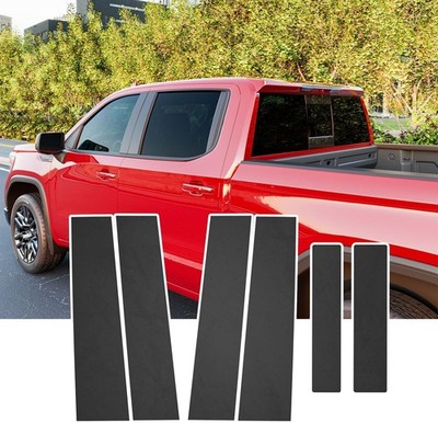 For 2019-2026 Chevy Silverado GMC Sierra B Pillar Molding Trim Sliding Window