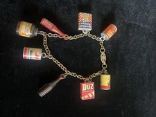 Vintage Charms Bracelet Advertising  Food Drink ~ Duz/Heinz/ & More