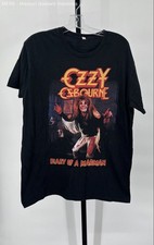 Ozzy Osbourne Black Graphic Diary Of A Madman Short Sleeve Band T Shirt