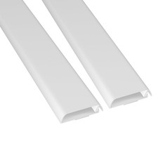 D-Line Cable Trunking, Wire Cover for Wall, TV Cable Tidy, Paintable, Self-Adhes