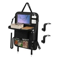 Backseat Car Organizer with Upgraded Foldable Tray Table, Oxford Cloth Car