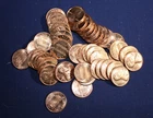 Lincoln Memorial Cent Full Roll of 1973 Uncirculated Bright and Untouched