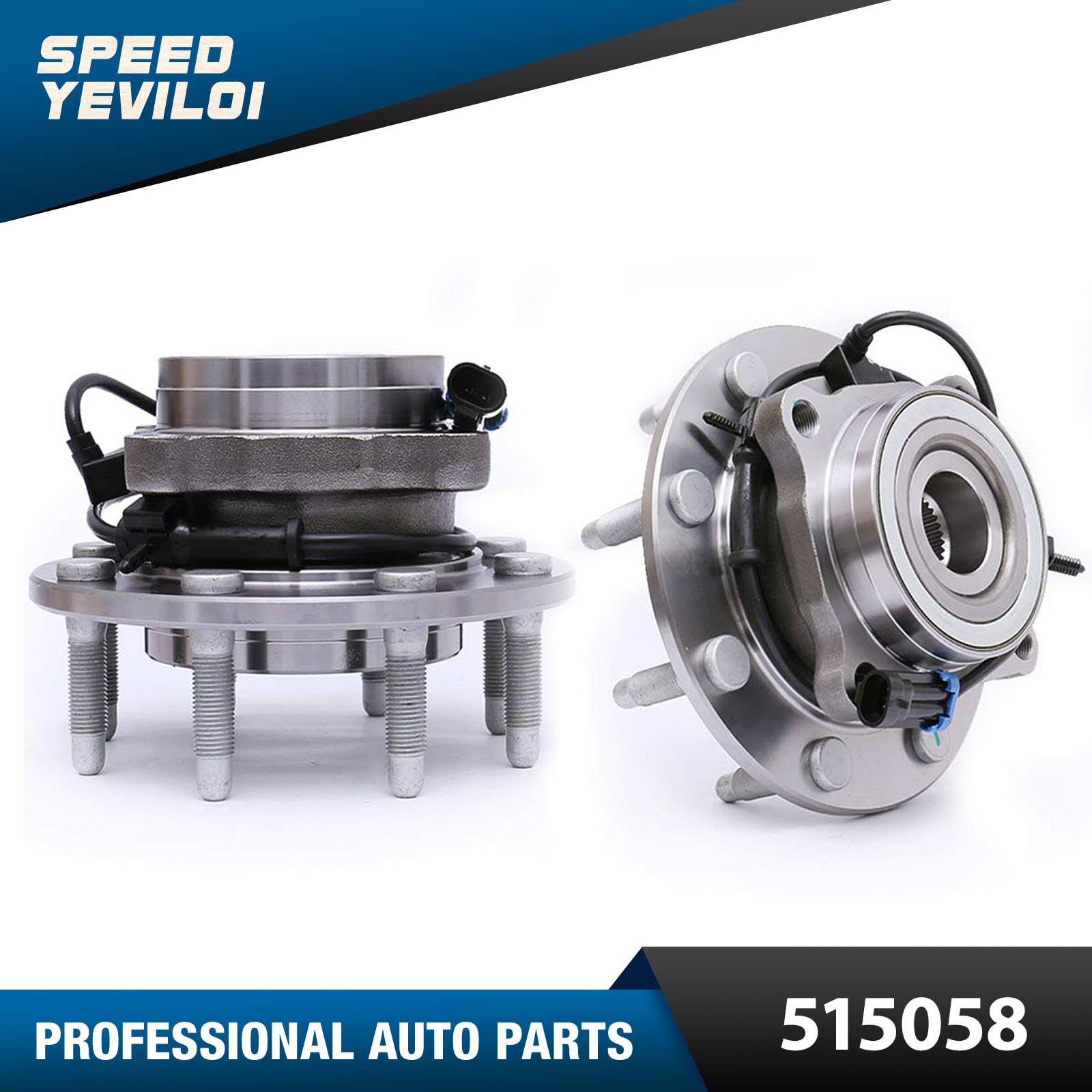 4WD Front Wheel Bearing and Hub for Chevrolet Silverado GMC Sierra 2500 HD 99-06