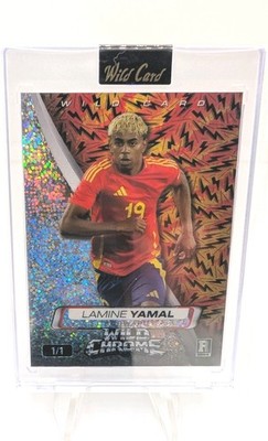 1/1 Wild Card 2025 Wild Chrome Chrome Lamine Yamal Rookie WCB0-LY5