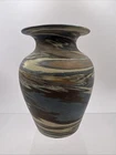 Original Niloak Pottery Mission Swirl Art Flared Top Small Vase 4 1/4" tall