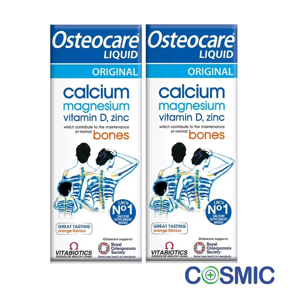 2 X Vitabiotics Osteocare Liquid Original 200ml Calcium Supplement  Bone Health