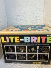 Lite Brite 1973 Hasbro Pegs Picture Vintage Original Light Bright Box With Photo