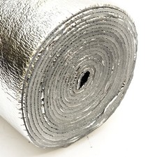 Double Aluminium Insulation Foil Foam Roll Shed Outbuild Insulating 3mmx50cmx5m