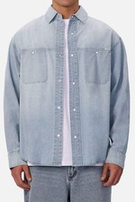 Industrie The Chambray Nebraska Long Sleeve Shirt - RRP 89.99 - SALE SALE