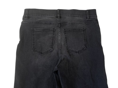Spanx NWT Ankle Straight Leg High Rise Pull On Jeans in Vintage Black Women's L - Picture 7 of 9