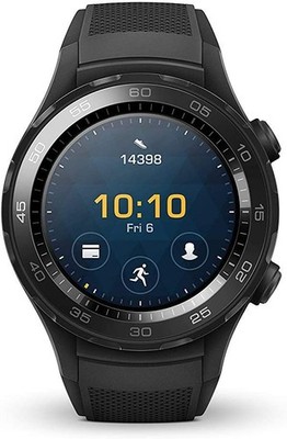 HUAWEI Watch 2 (Bluetooth) Smartwatch mit schwarzem Sportarmband (NFC, Bluetooth