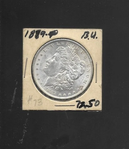 1889 $1 U.S. Morgan Silver Dollar. Circulated AU. Strong detail