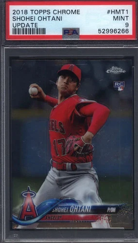 2018 Topps Chrome Update #HMT1 Shohei Ohtani Rookie Angels PSA 9