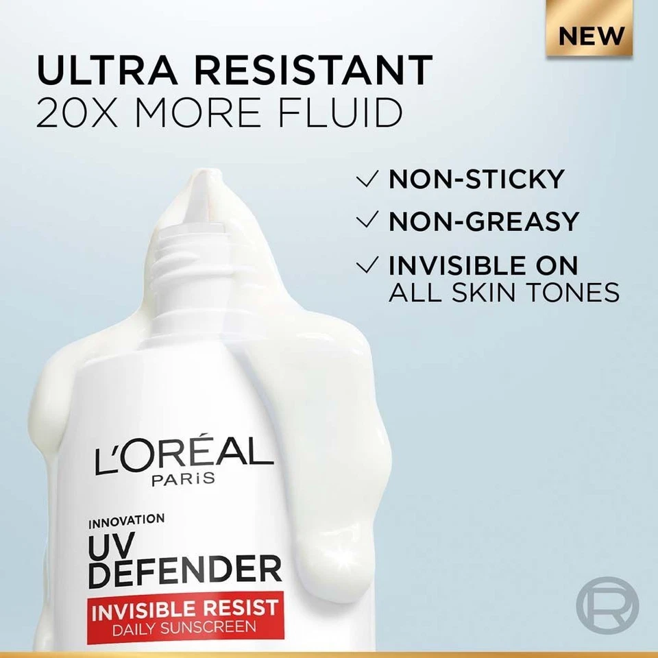 L'Oreal Paris UV Defender Invisible Resist Daily Sunscreen SPF 50+ PA++++ (30ml) - Image 3 of 4