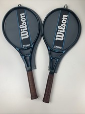  2 Wilson Graphite Sting Largehead Tennis Racquets UNSTRUNG 4 1/4" Grip W/cover