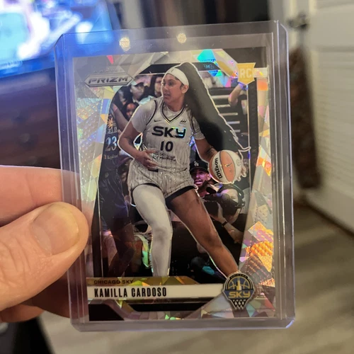 2024 Prizm WNBA Kamilla Cardoso Cracked Ice #93 RC Chicago Sky