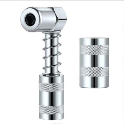 90 Degree Grease Nozzle Adapter  3 Jaw Coupler Grease Fitting Tool with Sleeve