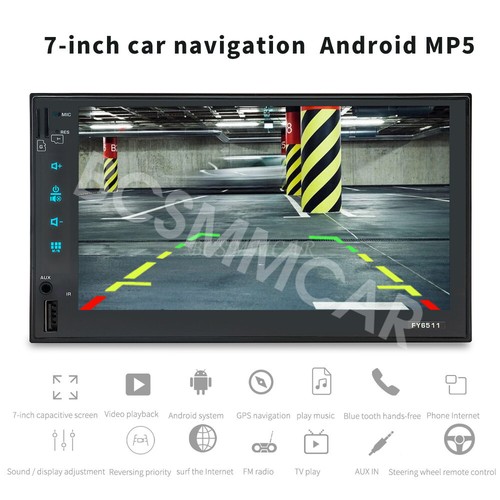 7in Double 2 DIN Car Stereo Touch Screen MP5 Player Radio Bluetooth GPS Nav WIFI - Picture 9 of 24