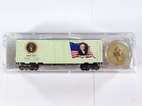N Scale UNITED STATES **PRESIDENTIAL* 40' Box Car Variety Listing - MICRO TRAINS - Picture 5 of 29