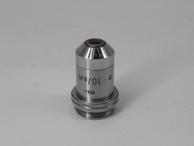 Leitz Wetzlar Microscope Objective 10x / 0.25 RMS thread  170 tube #RP16