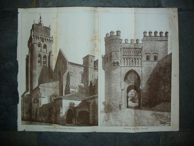 1889 Original Print of Puerto del Sol/Las Huelgas,Spain