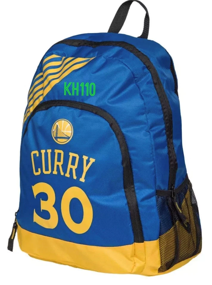NBA Golden State Warriors Stephen Curry #30 Border Stripe Backpack - Image 2 of 3