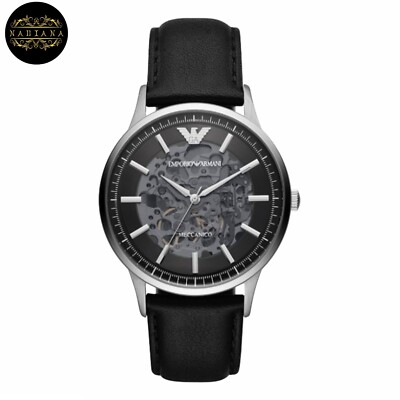 Emporio Armani Herrenuhr Automatikuhrwerk 43mm Edelstahl