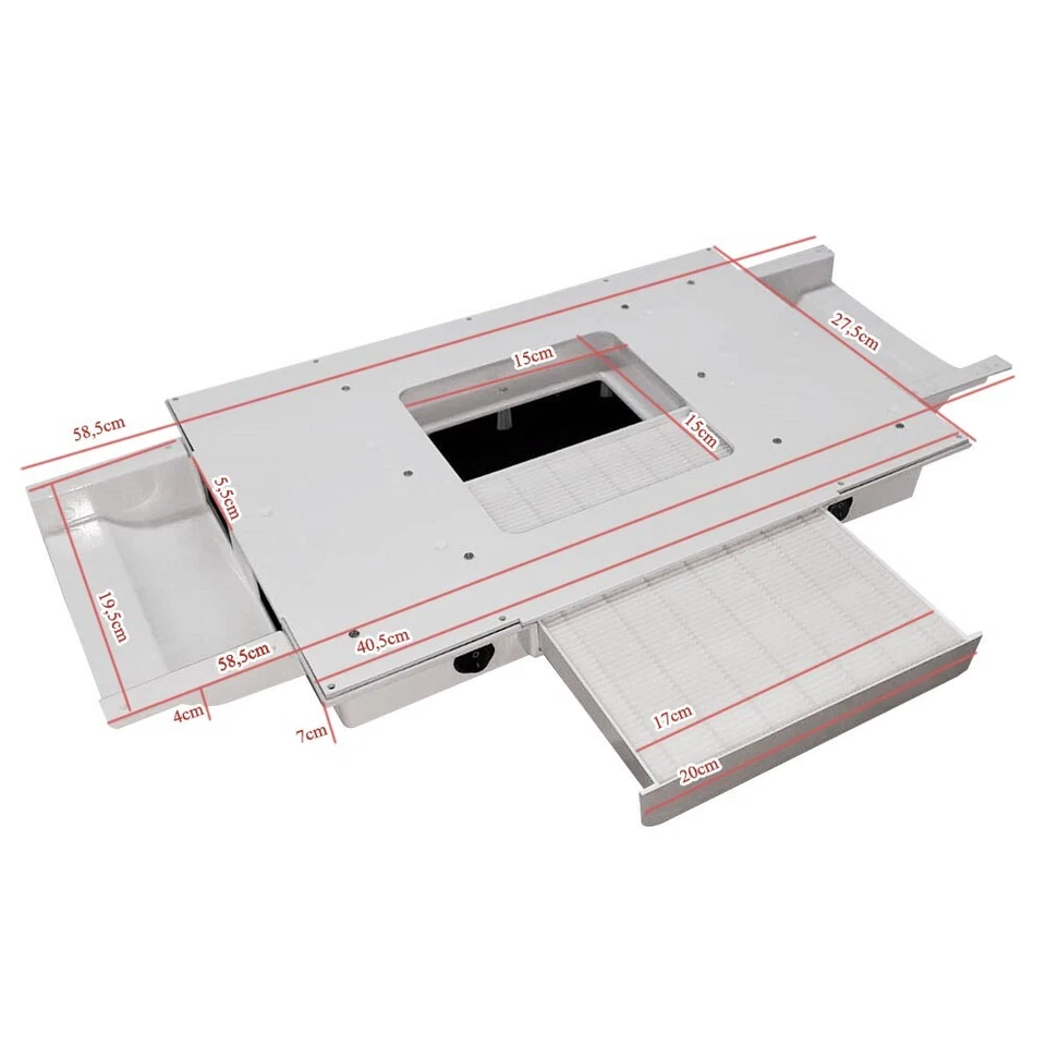 Aspiratore unghie motore 100W aspirazione unghie per tavolo manicure completo - Immagine 2 di 4