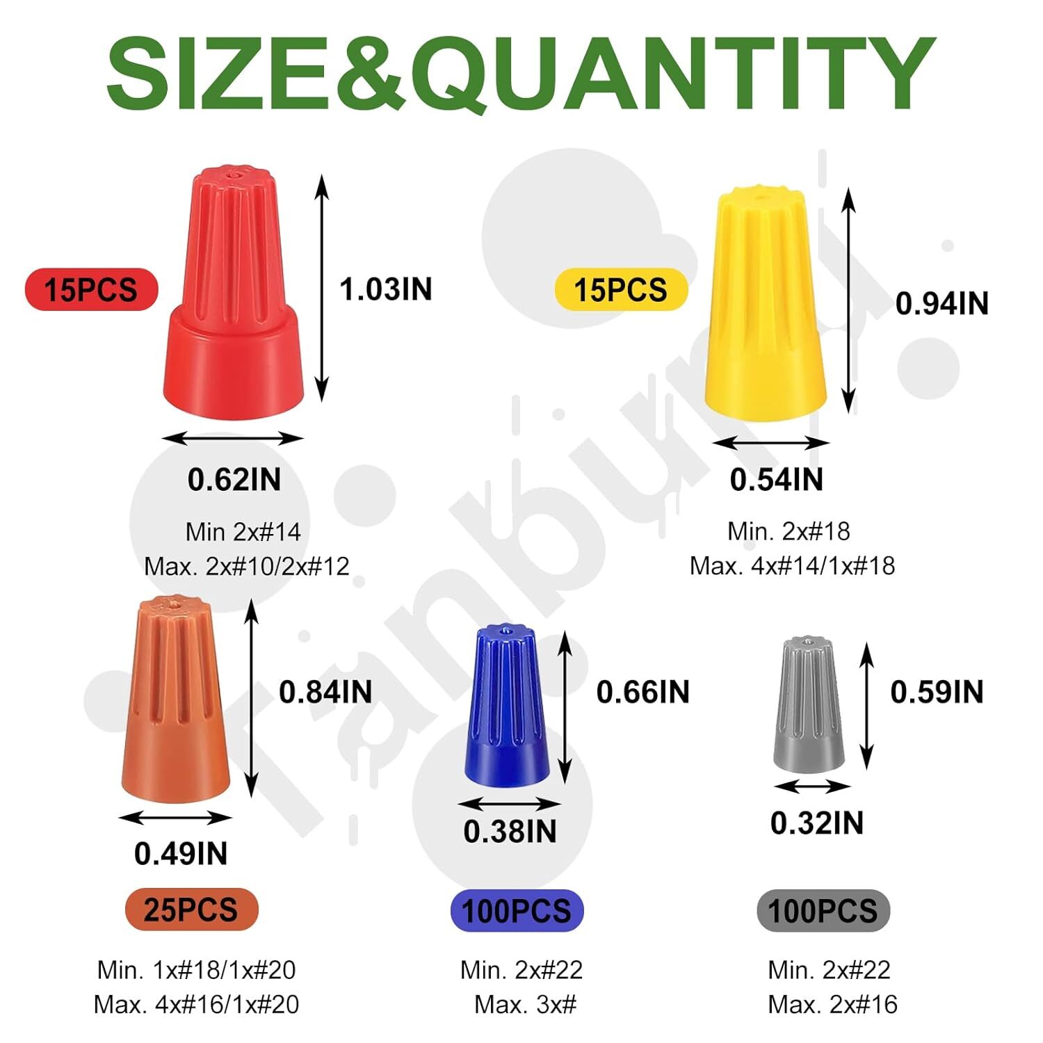 255PCS Electrical Wire Connectors Screw Terminals Falak Tayyeb