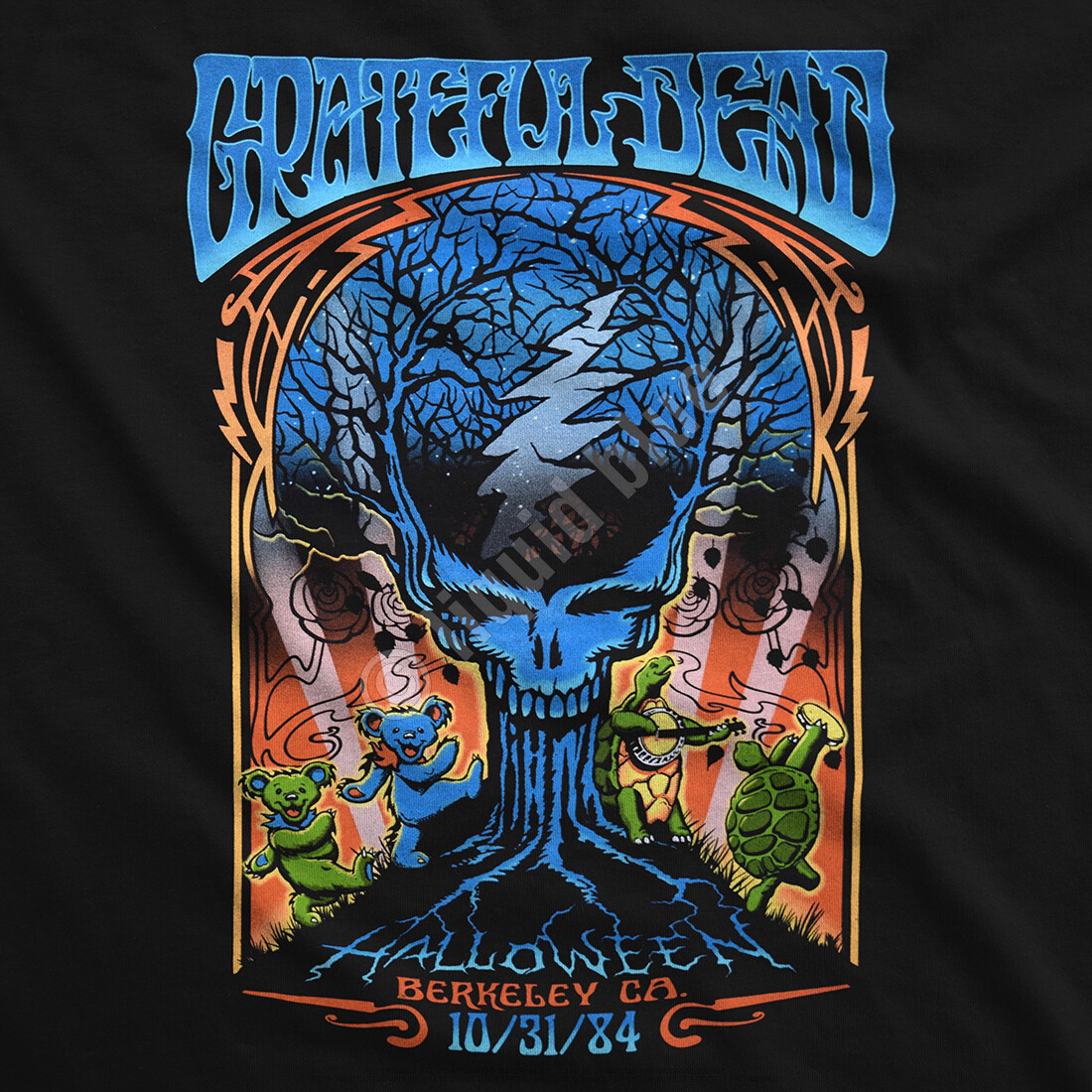 GRATEFUL DEAD-HALLOWEEN DEAD-Berkley,CA 10/31/84 T-SHIRT S,M,L,XL