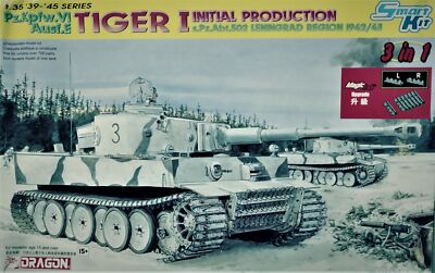 Dragon 6600 1/35 Tiger I, Initial Prod s.Pz.Abt.502 Leningrad  w/Magic Tracks