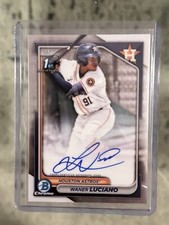 2024 Bowman Chrome Waner Luciano 1st Prospect Auto #CPA-WL Houston Astros