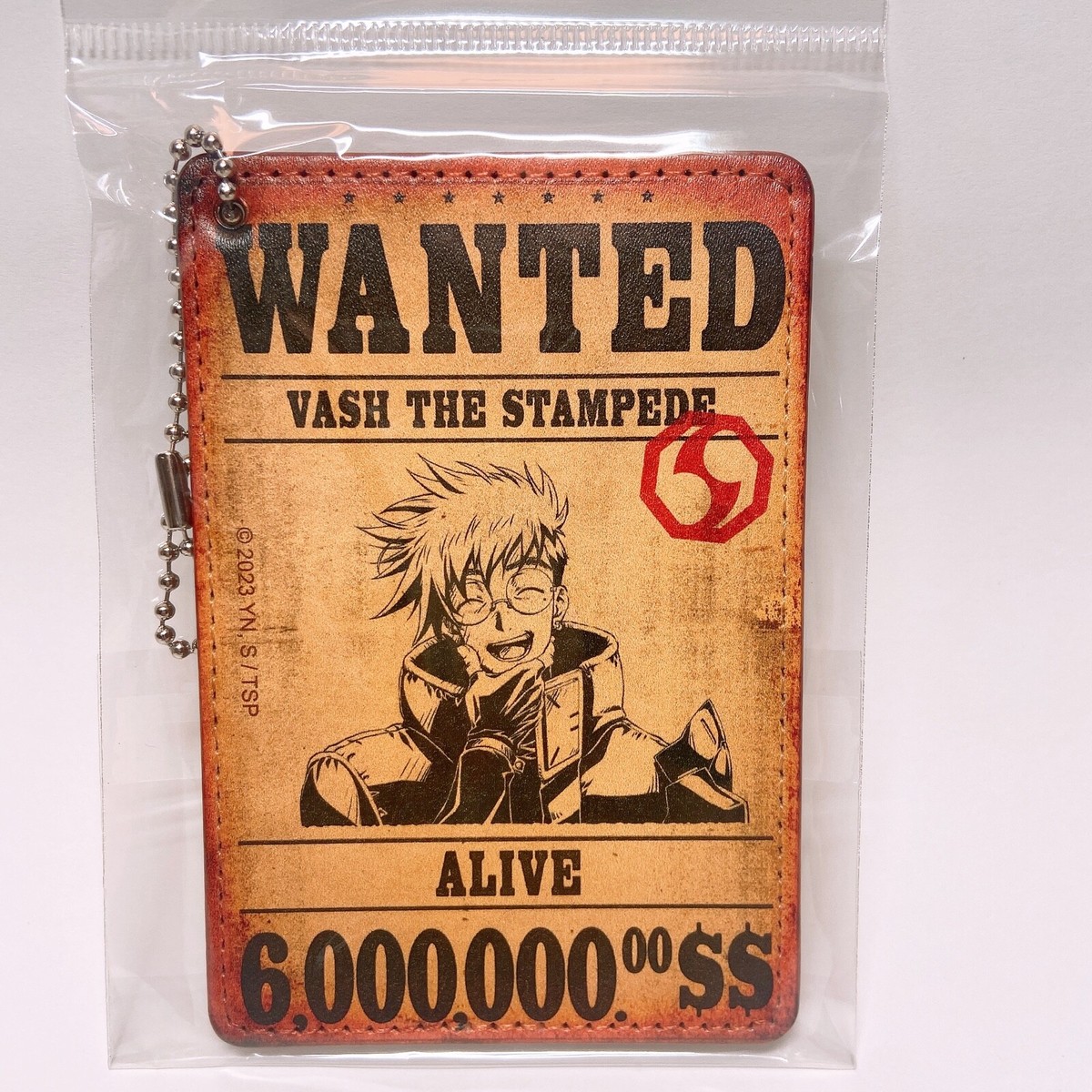 New Trigun Stampede 2023 Pass Case Vash The Stampede Keychain TOHO