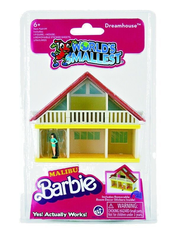 World's Smallest Malibu Barbie Dreamhouse Series 2 - (Bundle of All 3)