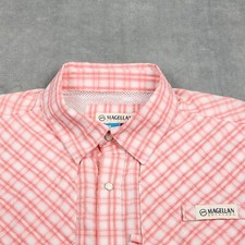 Magellan Fish Gear Men Small Shirt Pecos River Button-Up Moisture Wicking SS NWT
