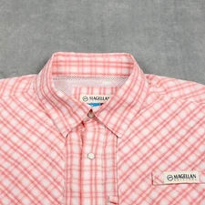 Magellan Fish Gear Men Small Shirt Pecos River Button-Up Moisture Wicking SS NWT