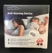 SnoreCare Anti Snoring Device Nose Vents 2 Large Sets 2 Small Sets