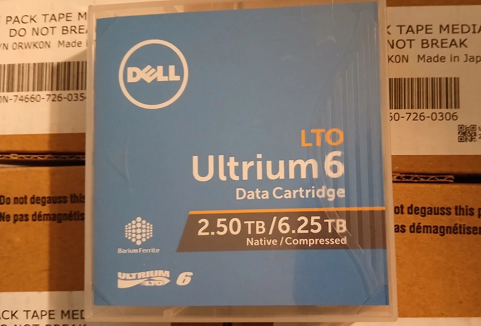 NEW - Dell 3W22T LTO-6 Tape Media P/N 03W22T (Qty 10 Pieces) 10 pack LTO6 0RWK0N - Image 4 of 4