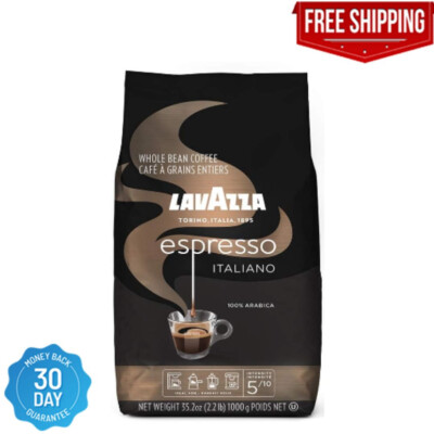 Lavazza Espresso Italiano Whole Bean Coffee Blend Medium Roast 2.2 Pound Bag ...