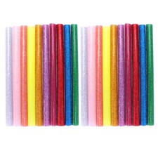 100Pcs Glitter Hot Melt Glue Rod Colorful Hot Melt Adhesive Glue Stick for DIY 0.18 per stick