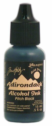 Tim Holtz-Ranger TIM22138 Alcohol Ink EARTHTONE Pitch Black .5OZ Bottle DYE, 5 - Picture 1 of 1