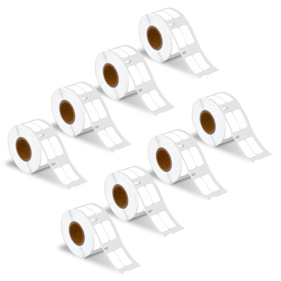 8 Rolls 13mm x 25mm Multi-Purpose Labels 30333 for Dymo LabelWriter 1/2'' x 1''