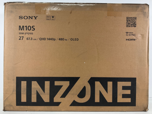 Sony INZONE M10S 27" Black Gaming Monitor OLED QHD 1440p 480Hz SDM-27Q10SB