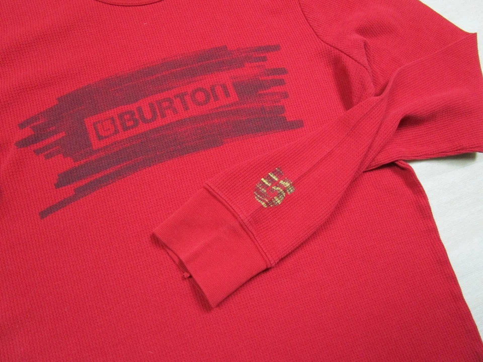 Camiseta térmica vintage Y2K Burton para hombre (S) manga larga snowboard exterior Foto 3 de 4