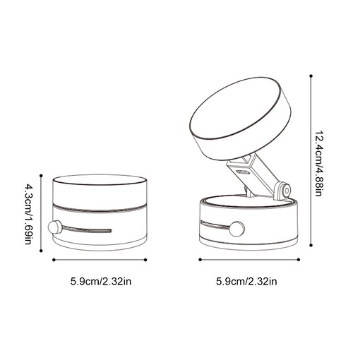 Magnetischer Vakuumauto -Telefonhalter 360 Rotatable Saugnapfbecher Ständer (gra - Zdjęcie 7 z 12
