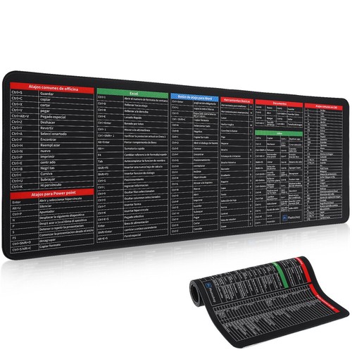 Rubber Bottom Keyboard Mat 300X800X3mm Spanish Desk Mouse Pad Keyboard - Afbeelding 12 van 12