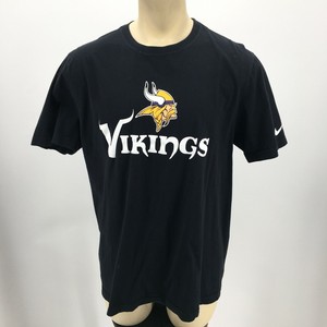 Nike Vikings Graphic T Shirt Short Sleeve Tee Crewneck Regular Fit Black Mens XL | eBay