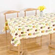 RAY STAR Rectangle Table Cloth 70*52 Inch Stain & Wrinkle Resistant Washable